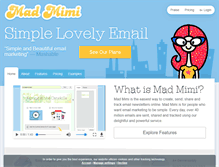 Tablet Screenshot of madmimi.com